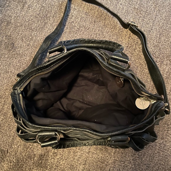 Romygold Black Leather Shoulder Bag - Picture 3 of 4